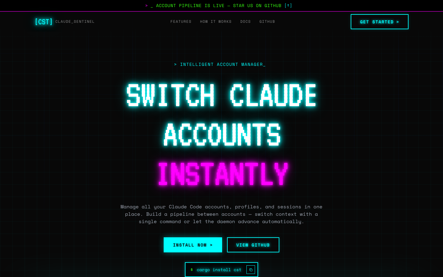 CCSentinel screenshot
